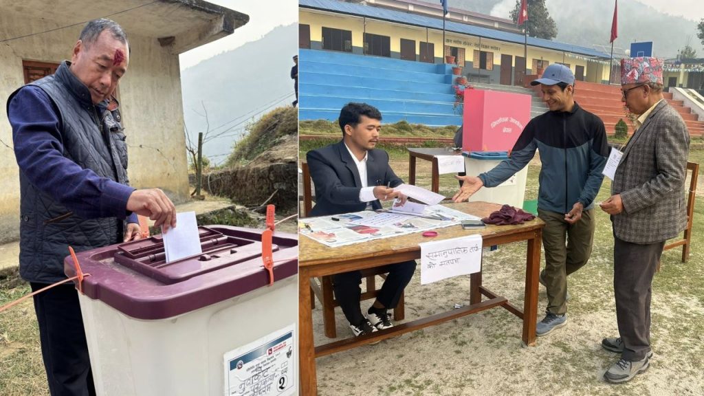 नुवाकोटमा शान्तिपूर्ण मतदान सम्पन्न